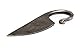 Toferner Keltisches Taschenmesser Handgeschmiedetes Federstahl Messer im keltischen Stil - mit Echtledertasche
