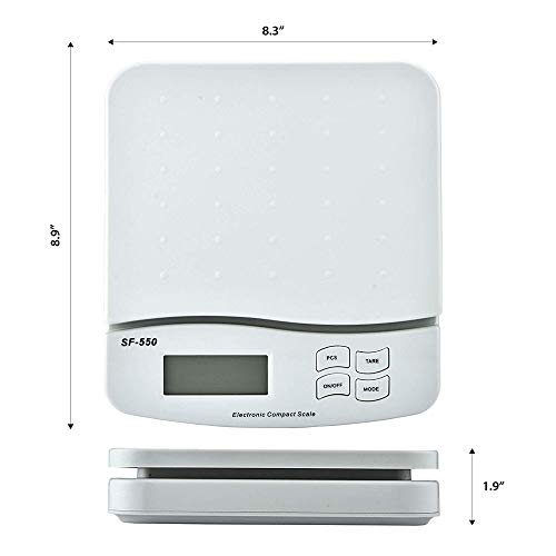 Báscula digital de cocina postal 25KG/1G con función de conteo miniatura 2