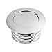 NATGIC Flush Pop-Up Gas Cap Silver Screw-in Gas Cap Vented Flush Fuel Tank for Regular Thread Black (1982-2010), Pack of 1