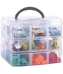 3-Tier Clear Plastic Square Organiser Storage for Tools Medicine, Jewellery, Hobby Craft (Transparent, Standard)-image-43