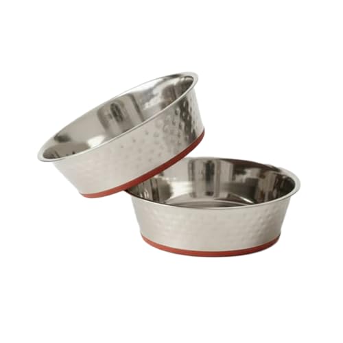 Image of Pets Empire 1600ml Stainless Steel Dog & Cat Food Water Bowl with Anti-Skid Base