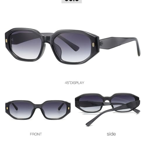 Lunettes de soleil style rétro détails rivets finitions premium dégradées - 5
