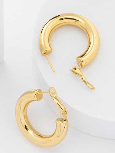 Image of Scintillare by Sukkhi Excellent Stainless Steel Round Hoop Earring Jewellery for Women & Girls|Anti Tarnish Jewellery|Gifts for Wife Girlfriend Mother Sister