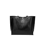 Dreubea Women's Soft Faux Leather Tote Shoulder Bag from, Big Capacity Tassel Handbag - Image 2