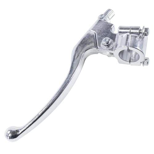 Image of 7 /8 inch Dirt Bike Left Brake Clutch Handle Lever Perch for SSR110 KX65 YZ80 CRF50 XR50 DR125 KLX110 Coolster Apollo RFZ125 Tao Tao DB17 Chinese Pit Dirt Bike Coleman CT100U CT200U Mini Silver
