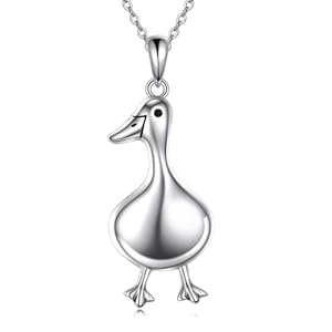 G&auml;nsevogel! Silberne Gans, 925 Sterling Silber Anh&auml;nger | Schmuck-Halsketten