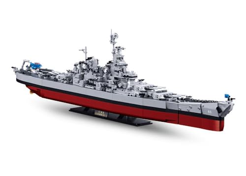 Maqueta de buque de guerra Sluban USS Missouri el regalo de montaje perfecto