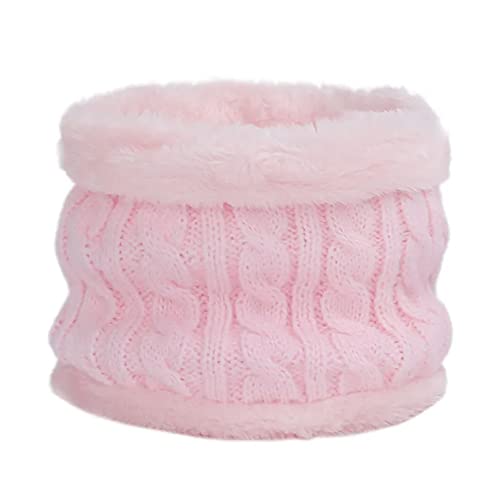 Z·Bling Fleece Halswärmer Winddicht Thermo Gestrickt Schlauchschal für Herren Damen Dicker Winter Kaltes Wetter Gestrickter Kreis Schal für Outdoor Sport Cover