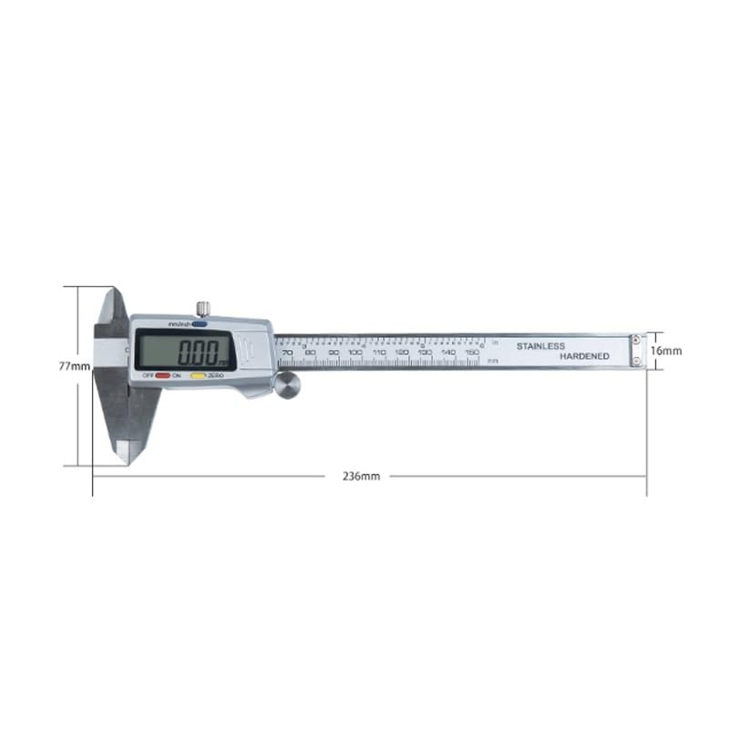 Rangefinder Caliper Industrial Measuring Tool | Stainless Steel Digital Caliper with 0-150 Range High Precision