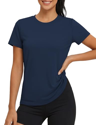 MAGCOMSEN T-Shirt Sportif Femme Basique Simple pour Toute LA Saison