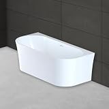 SPALINA RUBY - Vasca freestanding a parete L 170 x l 80 cm