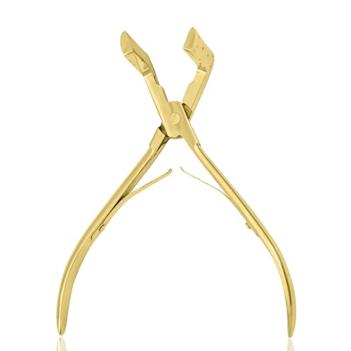 Pince extensions cheveux anti glissement en acier inoxydable doré SIVOTE