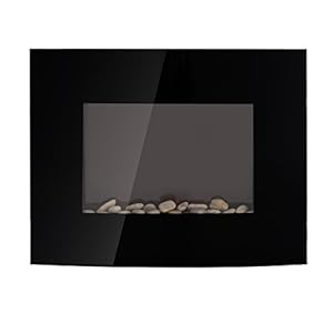 HOMCOM Elektrische kachel kachel haardkachel elektrische wandkachel (model 7/65 x 11.5 x 52 cm)