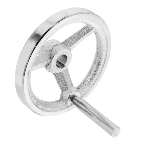 STOBAZA 1 Set Cast Iron Chrome Plated Machine Tool Hand Wheel for Lathes Milling Grinding Drill Press