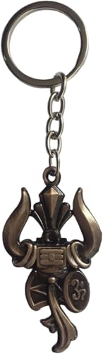 Creative Zone Lord Shiva Trishul Lord Shiva Trishul Mahakal Keychain Car Bike Home(Multi Color)