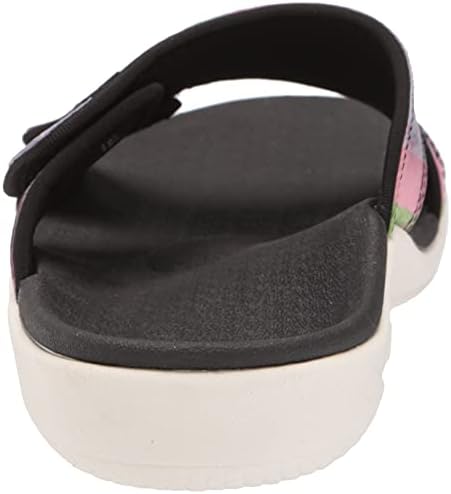Spenco Women's Slide Sandal Flip-Flop, Black, 8 | Image 2