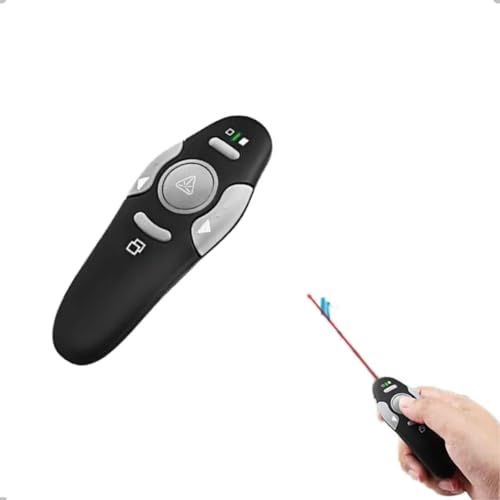 Caneta Apresentador Passador De Slides Laser Vermelho Apresentador Multimídia Controle Sem Fio Para