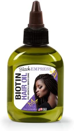 Black Empress Biotin Hair Oil 2.5 oz. - Smooth & Shine Pro-Growth Hair Oil