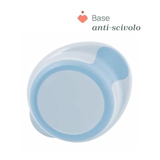 Chicco Piatto Pappa Calda per Bebè e Bambini, Piatto Termico per Pappa con Serbatoio Acqua Calda, Piattino Pappa Svezzamento con Base Antiscivolo e Design Ergonomico, 0% BPA, 6+ Mesi, Grigio