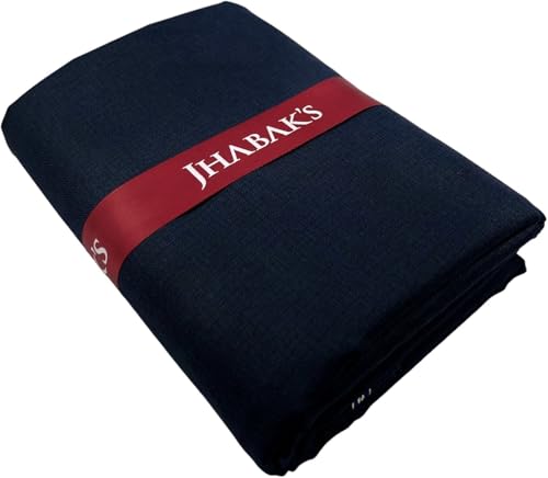 Image of JHABAK'S Unstitched Cotton Blend Solid Shirt & Trouser Fabric - 2.25 m Shirt Cloth - 1.20 m Pant Piece
