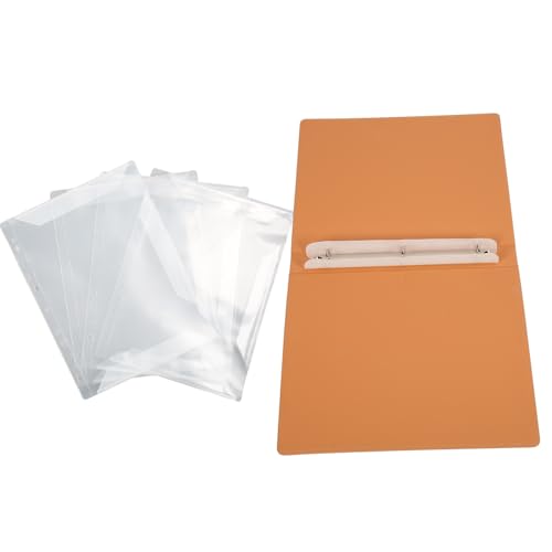 Suporte para Música, Tamanho A4, 20 Bolsos, Pasta de Música Expansível, 3 Anéis, Capa de Couro PU pa