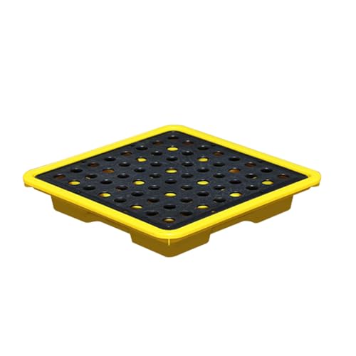 Palé de polietileno modular que elimina las fugas de bidones industriales