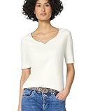 Damen Basic T-Shirt mit Herzausschnitt