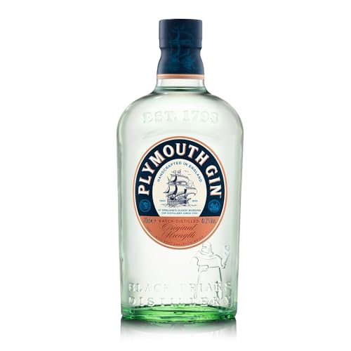 Plymouth Original Botanical Dry Gin | 41.2% ABV | 70cl |Crafted with 7 Hand Picked Gin Botanicals | Smooth Dry Gin | Distilled in England's Oldest Working Gin Distillery