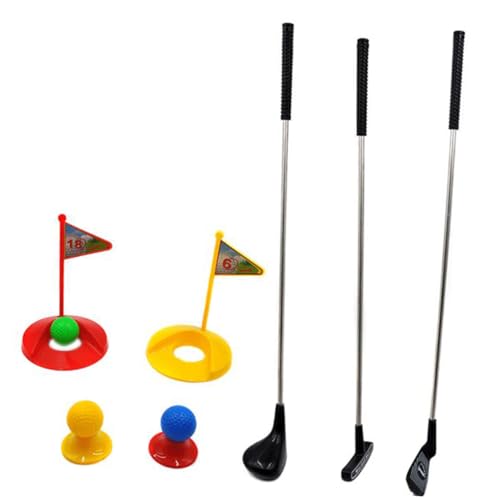 ORFOFE 1Set Interactive Outdoor Sports Set for Colorful Clubs Balls Goals Seats Parent Playtime for Learning Fun