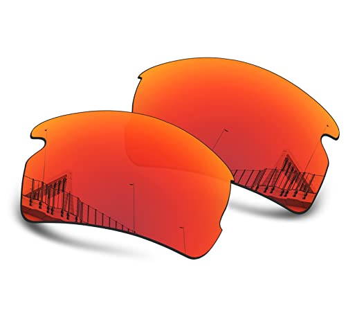 Image of Well-aimed Replacement Lenses Compatible with Oakley Flak 2.0 | Flak 2.0 XL Sunglasses - Red Iridium Polarized