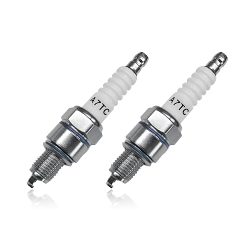 Wevdn 2PCS Spark Plug, A7TC Spark Plug for GY6 50cc 70cc 90cc 110cc 125cc ATV Scooter Dirt Bike Moped Go Kart Racing Bike, Spark Plugs A7TC Compatible with C7HA C5HA PZ7HS S102F Z12