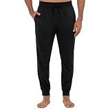 Van Heusen Herren Varigated Textured Waffle Jogger Sleep Pant Pyjamaunterteil, schwarz, Klein