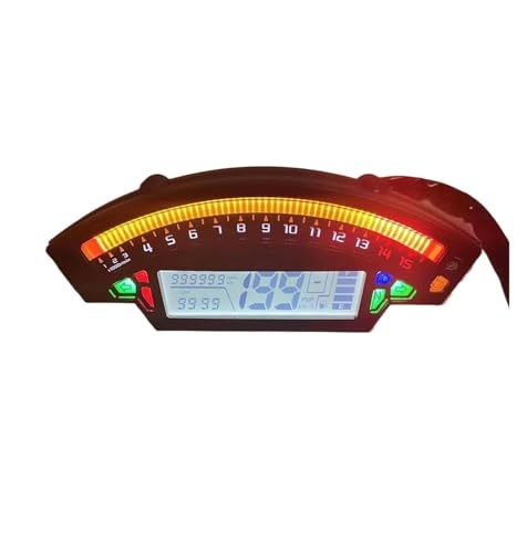 バイク用 LED スピードメーター デジタル オドメーター タコメーター 燃料計 に適合する 忍者 ZX10R ZX-10R 2012-2017 HLWXMDZ(Without sensor)