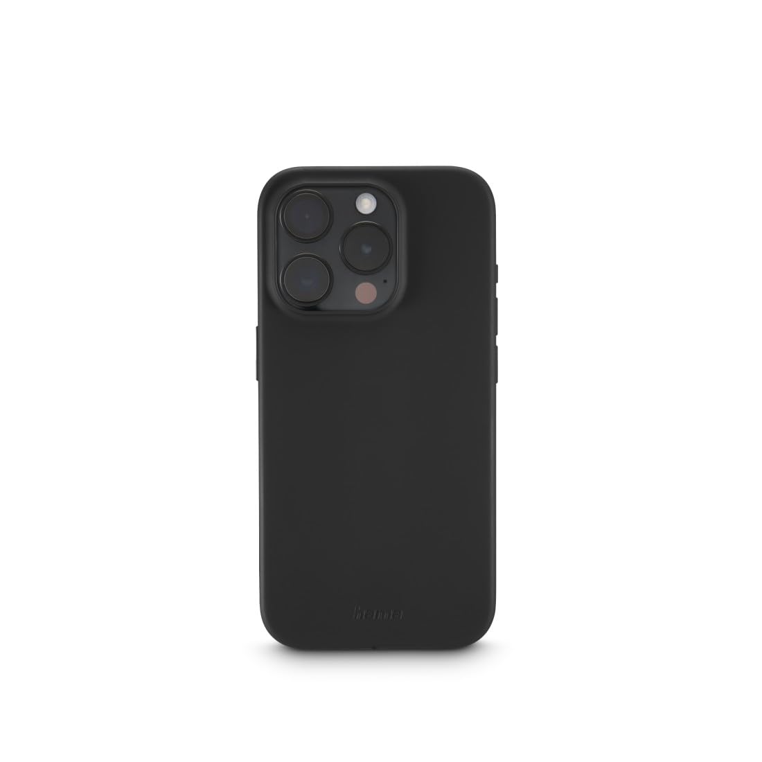 Hama Case for iPhone 16 Pro (Mobile Phone Case, Shockproof, Scratch-Resistant, Elegant Protective Case for Back, Soft, Slim, Soft Surface, Wireless Charging Compatible) Black