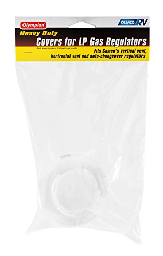 Camco Two Stage Regulator Cover - Pack of 2, White (59344)