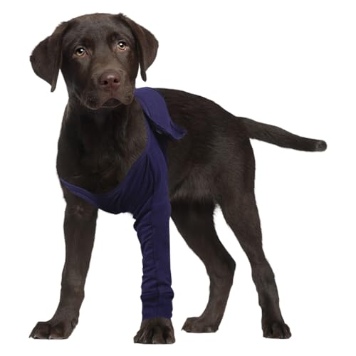 1 Pc Dog Leg Wound Protector Multi-size and Easy Fit Dog Legs Warmers Comfortable and Durable Protectors for Pet Front Leg Injury Recover Sprain and Avoids Wound Infection