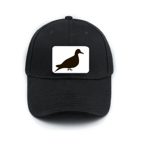 Casquette de baseball noire pigeon pour vos sorties urbaines et balades en ville