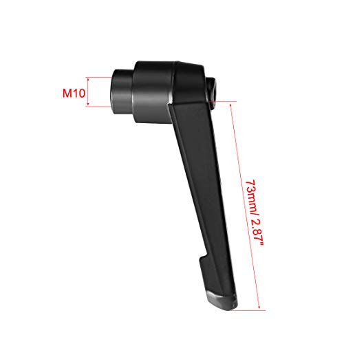 Image of uxcell M10x1.5mm Handle Adjustable Clamping Lever Thread Push Button Ratchet Female Threaded Stud 2 Pcs