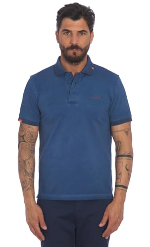 Polo homme Sun68 en coton avio idéal pour vos week-ends casual