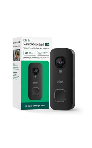 Image of Introducing Blink Wired Doorbell 2K+ - Head-to-Toe 2K video doorbell, continuous hardwired power, pair with Alexa or Blink Chime (sold separately) required for in-home alerts