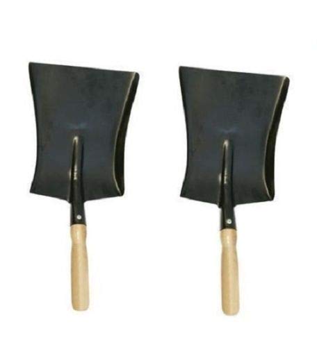 SI 2 x 9 Metal Coal/Dust Shovel Wood Handle Hand Tools Household Goods - Black