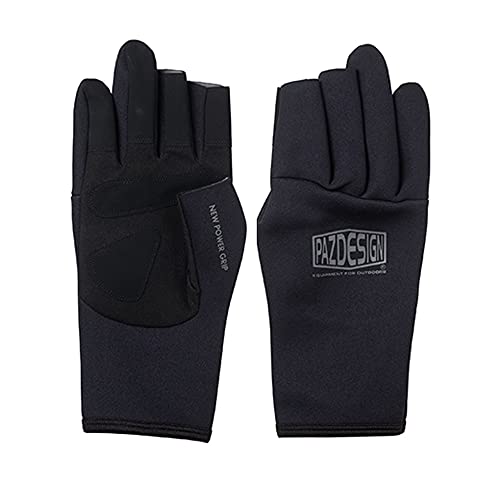 パズデザイン PGV-042 クロロプレン3フィンガーレスグローブⅡブラック/グレー L