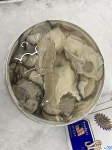 Pacific Oysters, Shucked, Half Gallon, 48-81 Count, 4 Packs of 4 lb Each, Creamy and Rich in Minerals