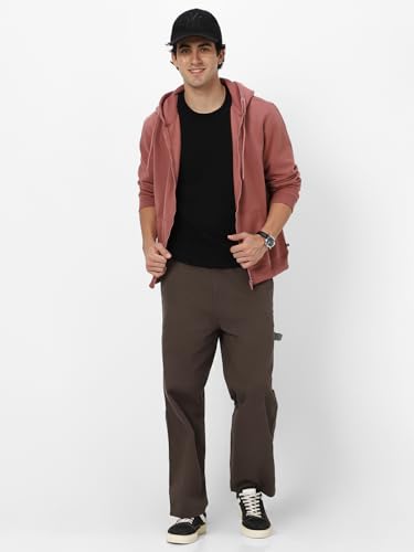 Image of Neostreak Men's Cotton Hooded Neck Zippered Sweatshirt
