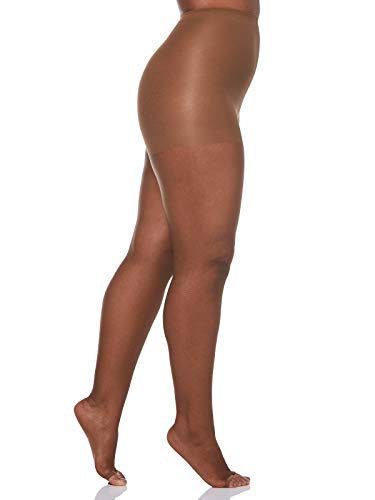 Image of Berkshire 5115 Women's Queen Silky Sheer Control Top Pantyhose without Toes - Made in USA - Nylon & Lycra Open Toes Tights