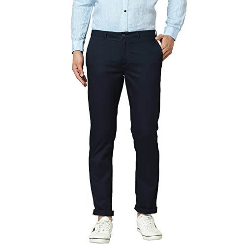 Image of blackberrys Mens 4 Pocket Solid Trousers