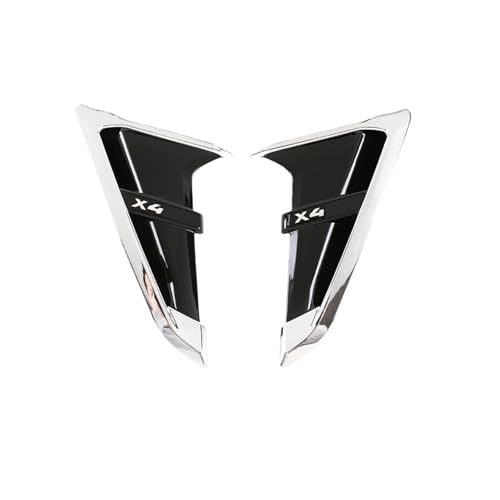 Guardabarros delantero de coche con cubierta de ventilación para BMW X4 G02 plata Style A