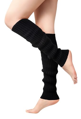 Image of Passionbility Leg Warmers for Women - Leg Warmers 80s Ribbed Knitted Long Socks for Party Sports