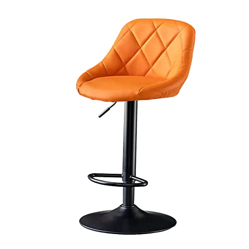 Tabouret de bar réglable en hauteur simili cuir PU chaise pivotante îlot cuisine