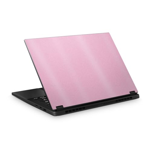 Glossy Glitter Laptop Skin Compatible with Asus TUF Gaming A14 (2026) - Solid Pink - Premium 3M Vinyl Protective Wrap Decal Cover - Easy to Apply | Crafted in the USA by MightySkins